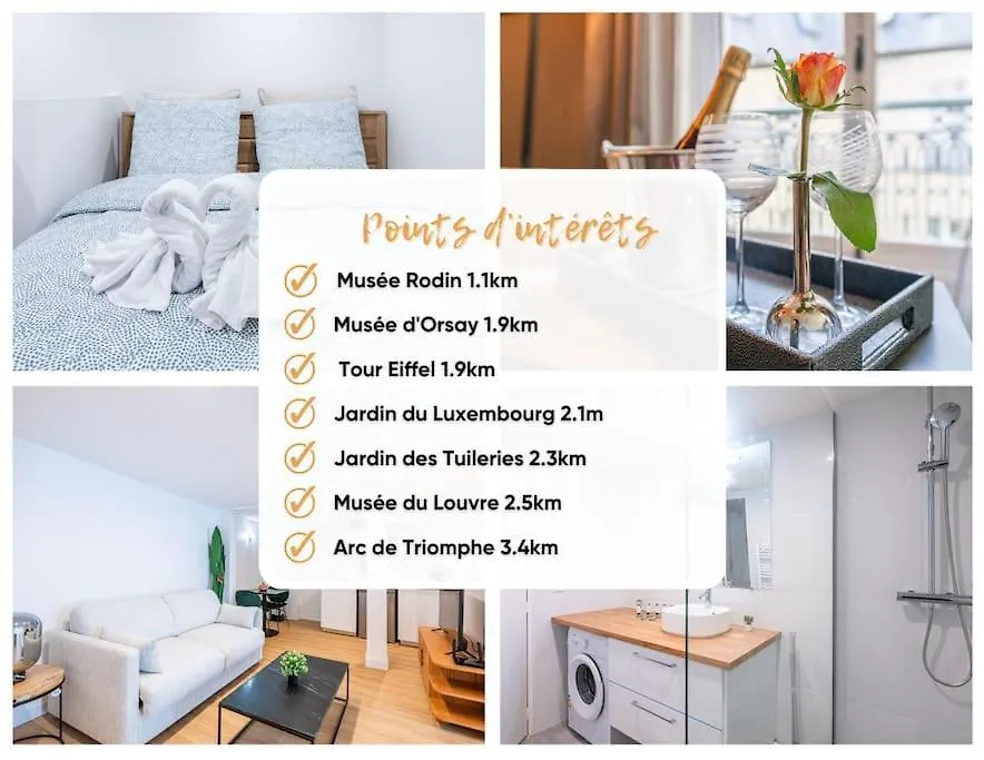 Le De Niro - Duplex -Appartement 1 Chambre - Invalides-Tour Eiffel-6 Personnes Parijs